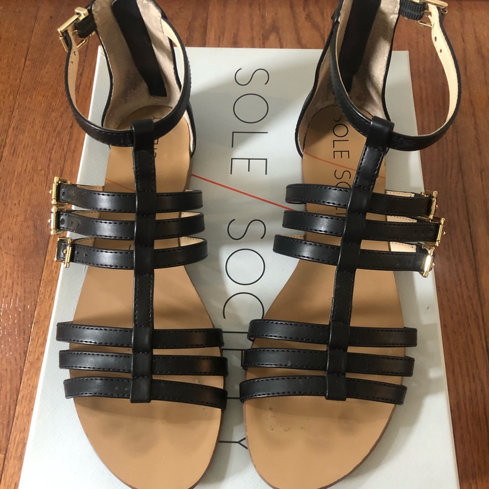 Sole Society Strap Sandals (size 6)
